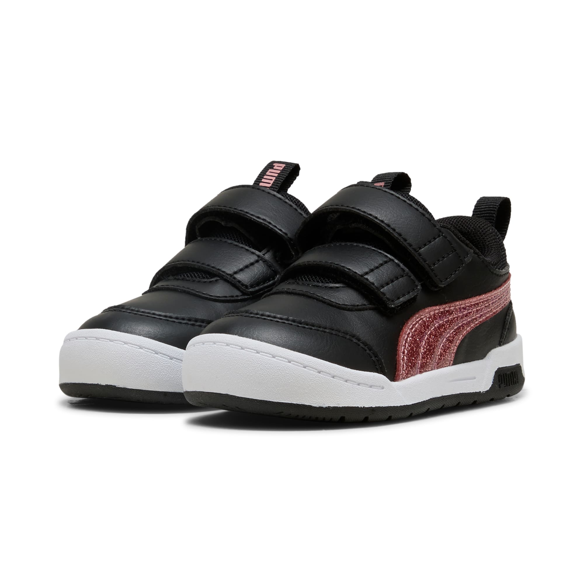 Tenis Multiflex 2 Glitz para infantes – PUMA Black-Rose Gold – vista 2