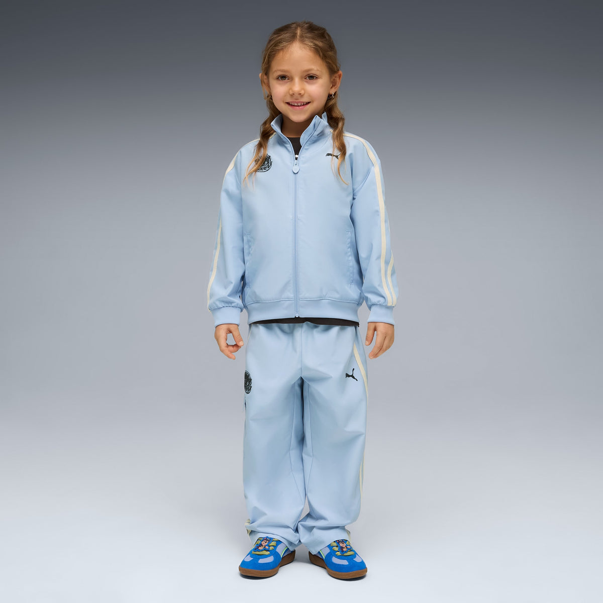 Tenis PUMA x PAW PATROL Palermo para niños – Snow Mountain Blue-PUMA Team Royal – vista 3