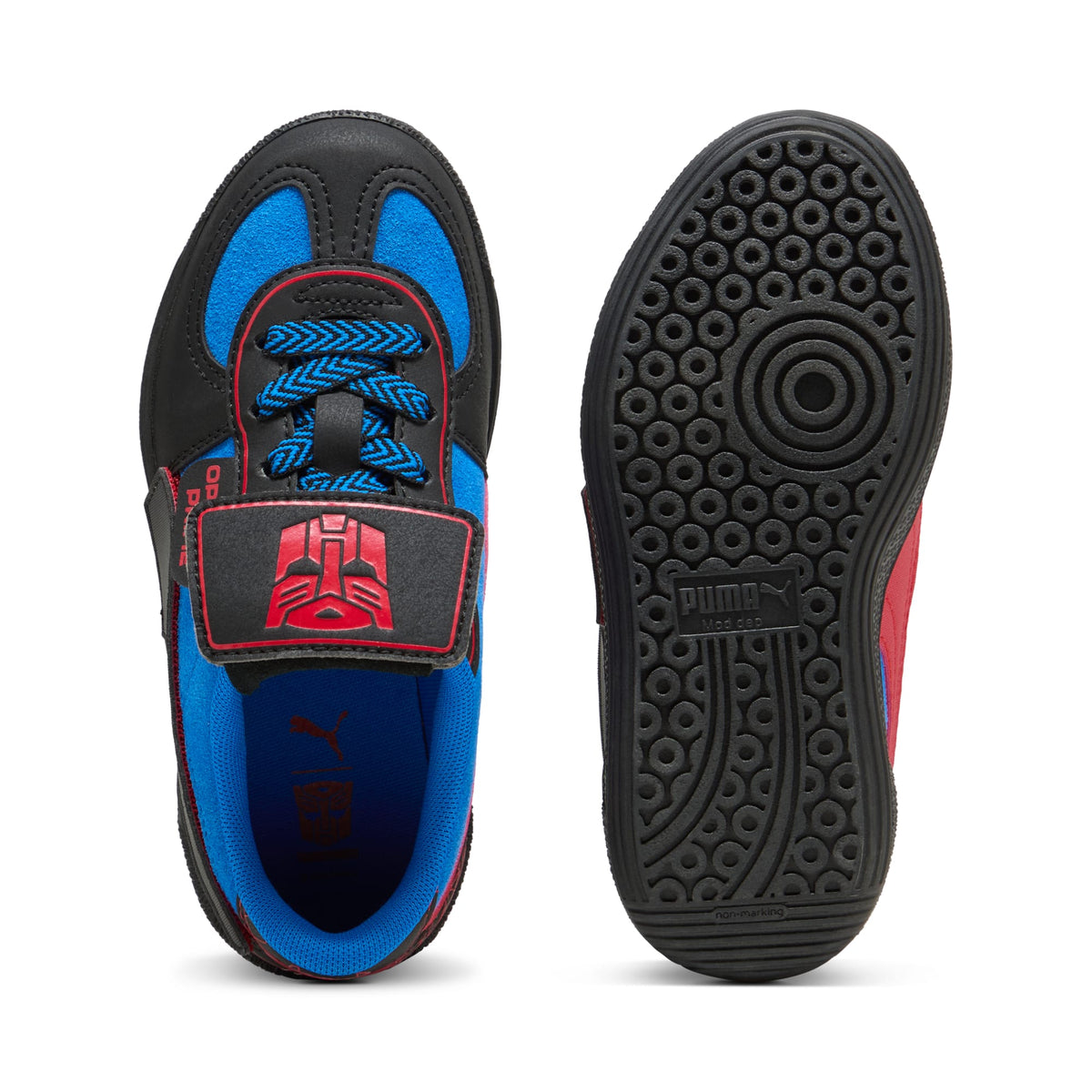 PUMA x TRANSFORMERS Palermo Little Kids' Sneakers – Racing Blue-PUMA Black – vista 6