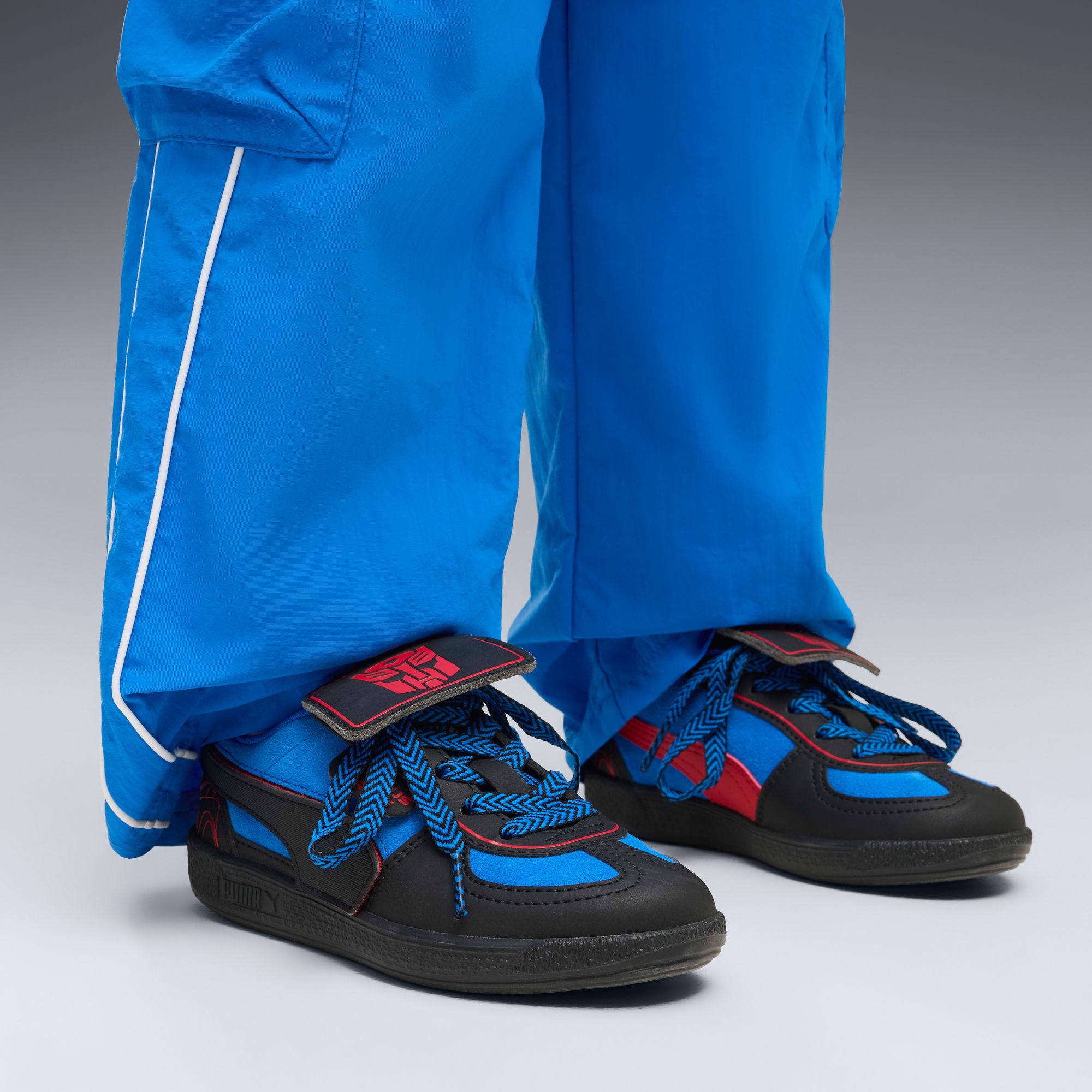 PUMA x TRANSFORMERS Palermo Little Kids' Sneakers – Racing Blue-PUMA Black – vista 2