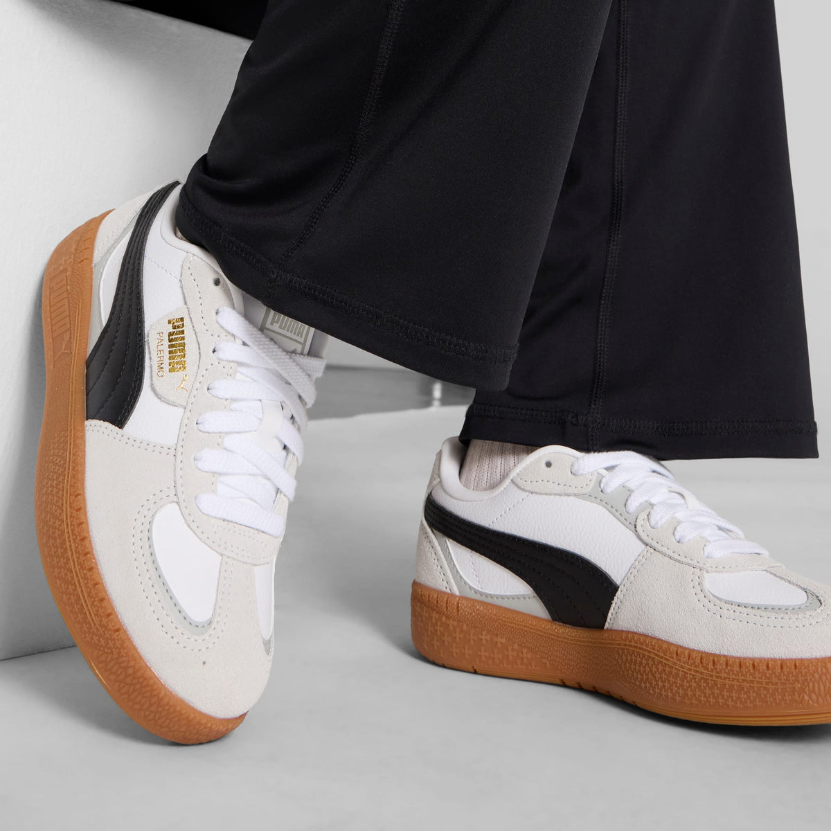 Tenis Palermo Moda juvenil – PUMA White-PUMA Black – vista 2