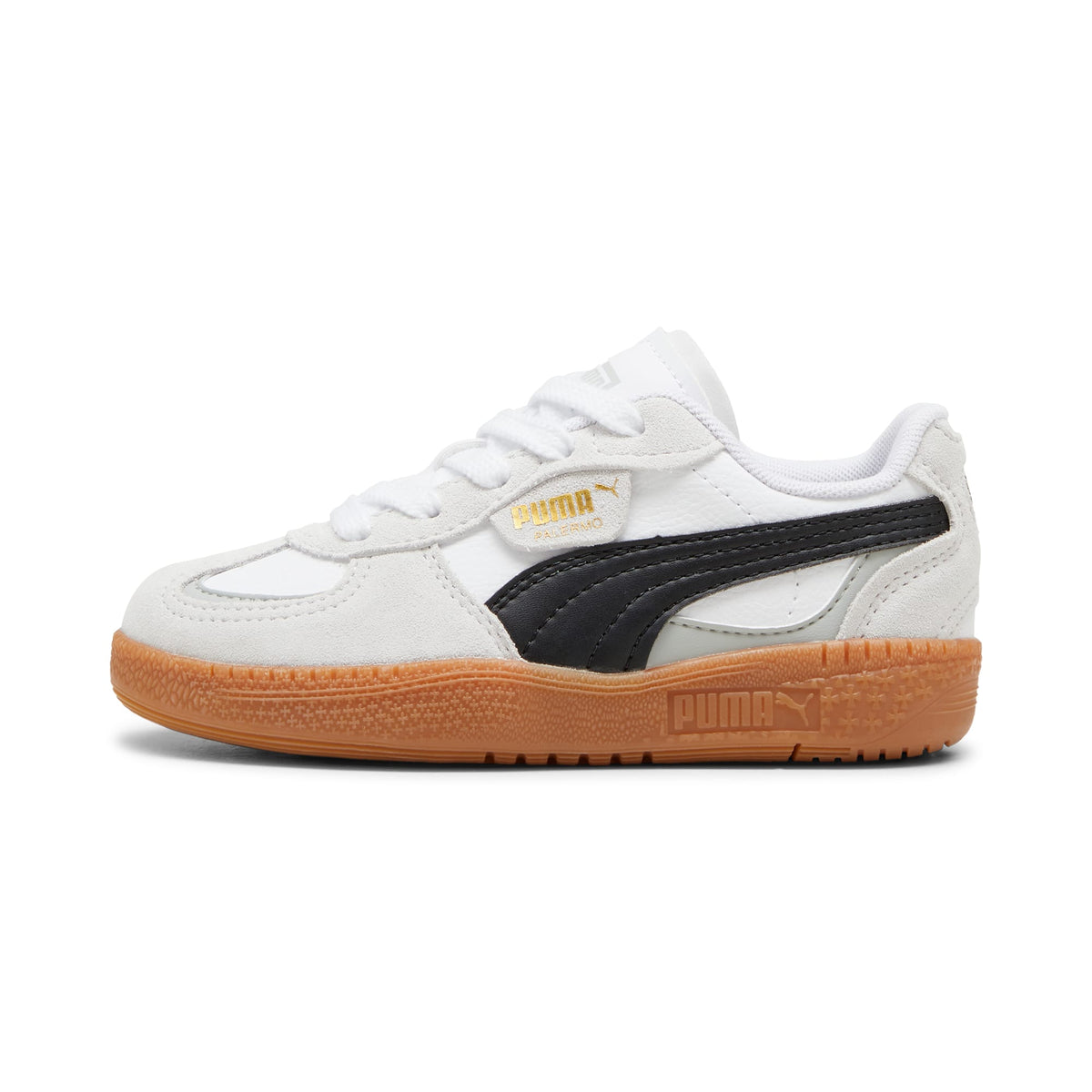 Tenis Palermo Moda para niñas – PUMA White-PUMA Black – vista 1