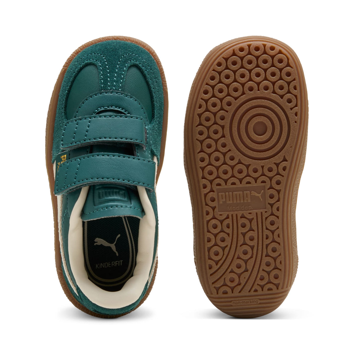 5 Colores, Tenis Palermo lth V para infantes – Dark Green-Alpine Snow – vista 4