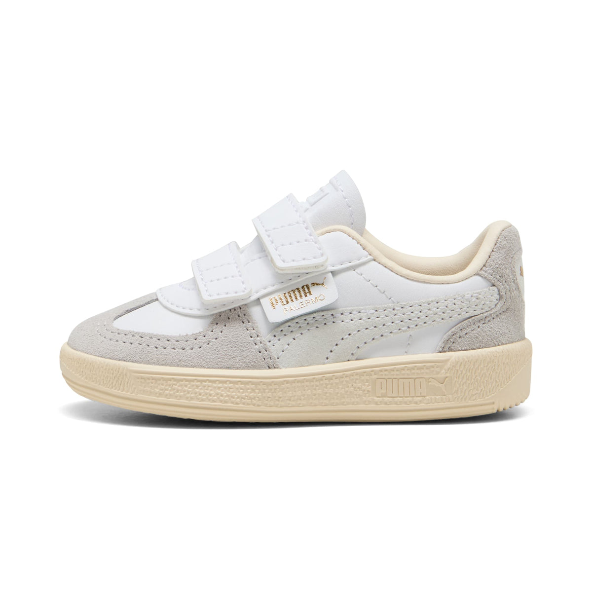 5 Colores, Tenis Palermo lth V para infantes – PUMA White-Cool Light Gray-Sugared Almond – vista 1