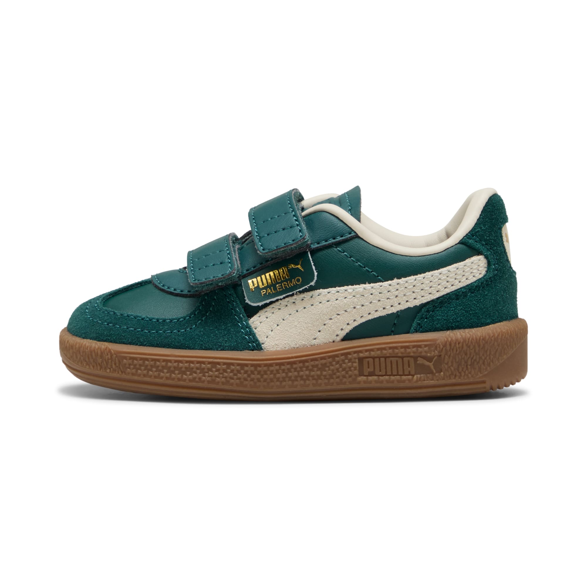 5 Colores, Tenis Palermo lth V para infantes – Dark Green-Alpine Snow – vista 1