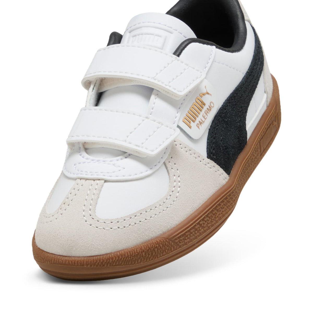 2 Colores, Tenis Palermo para niños – PUMA White-Vapor Gray-Gum – vista 6