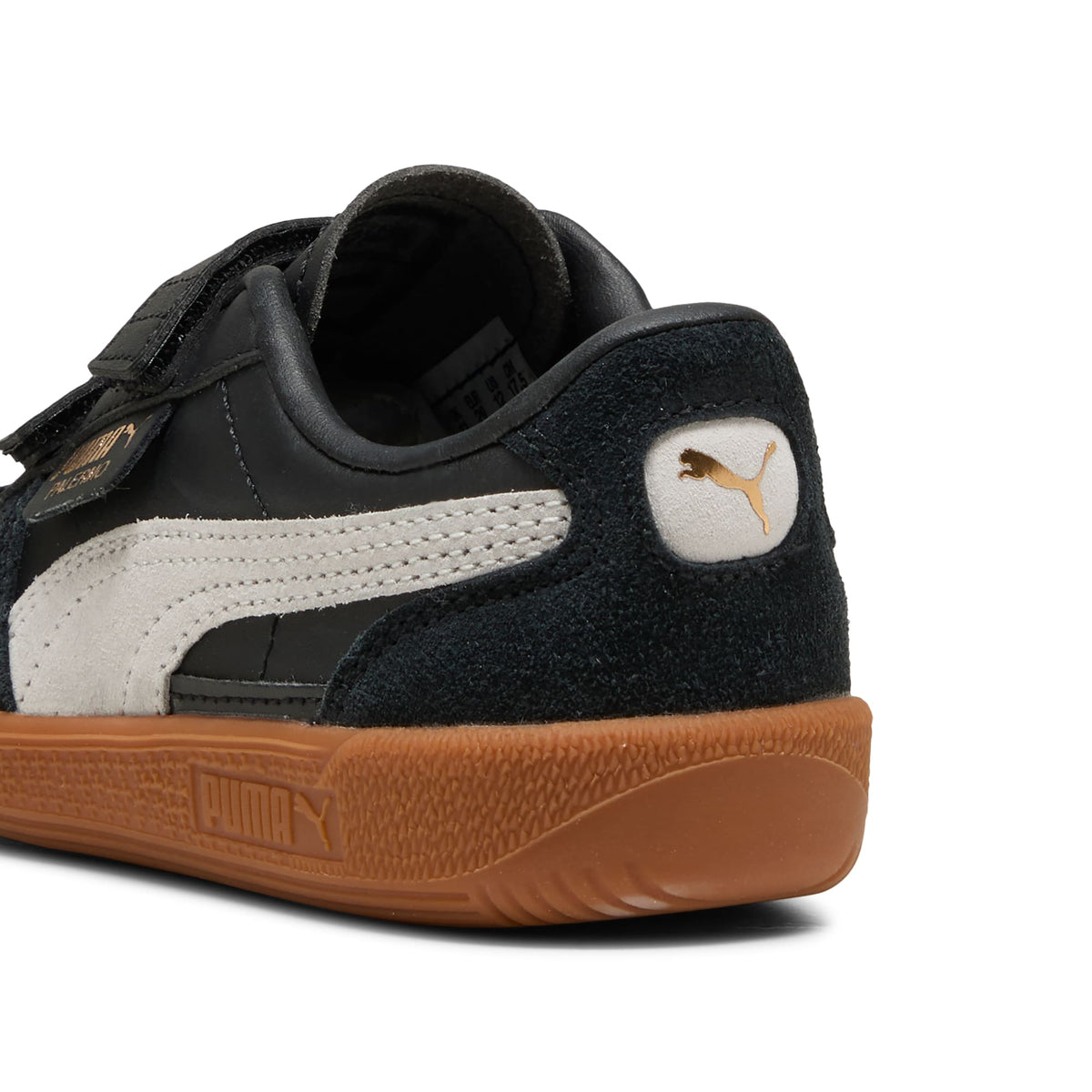 2 Colores, Tenis Palermo para niños – PUMA Black-Feather Gray-Gum – vista 3