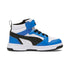2 Colores, Tenis Rebound V6 Mid para niños – PUMA White-PUMA Black-Racing Blue – vista 5
