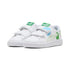 Tenis Smash 3.0 Dino para bebés – PUMA White-Green Fruit-Vibrant Blue – vista 2