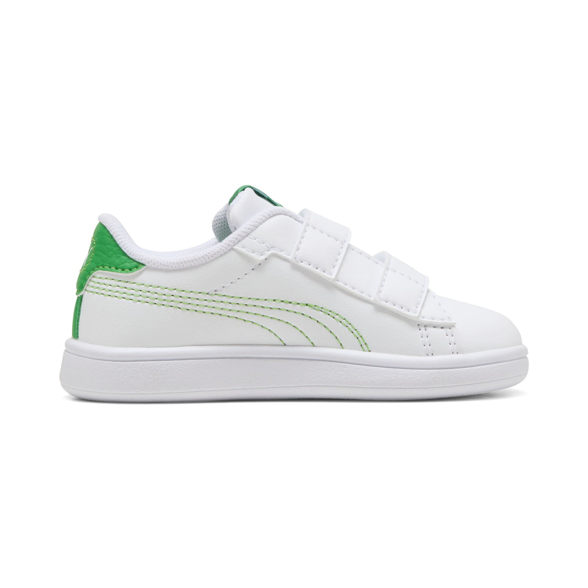 Tenis Smash 3.0 Dino para bebés – PUMA White-Green Fruit-Vibrant Blue – vista 5