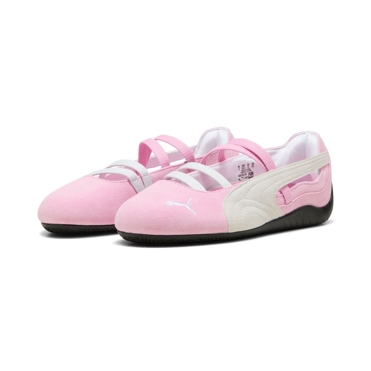 Tenis Speedcat Ballet Suede para niños grandes – Pink Shimmer-PUMA White – vista 4