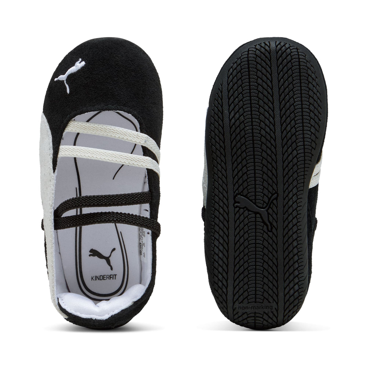 3 Colores, Tenis Speedcat Ballet para infantes – PUMA Black-PUMA White-Warm White – vista 4