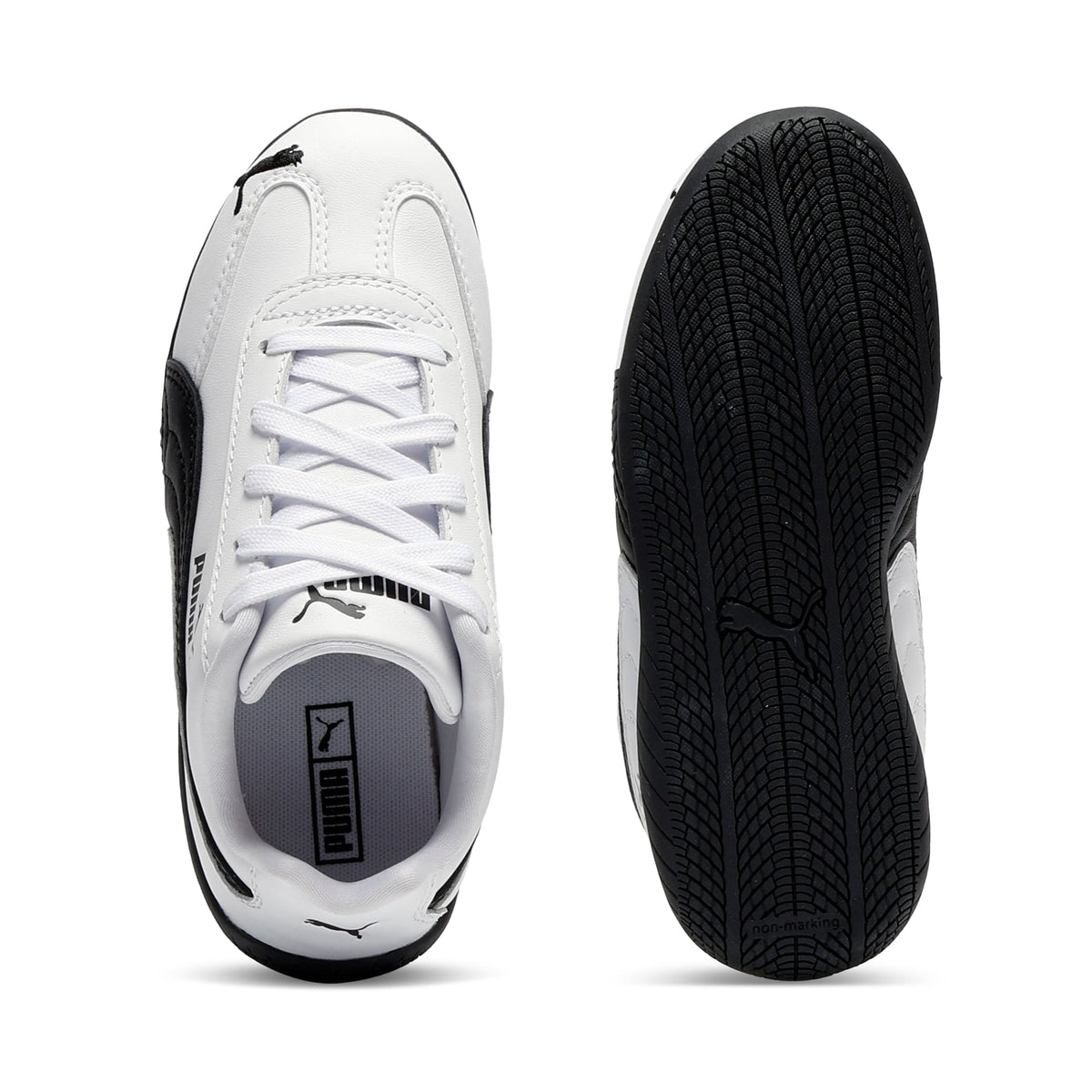 Tenis Speedcat Full Leather para niños – PUMA White-PUMA Black – vista 4