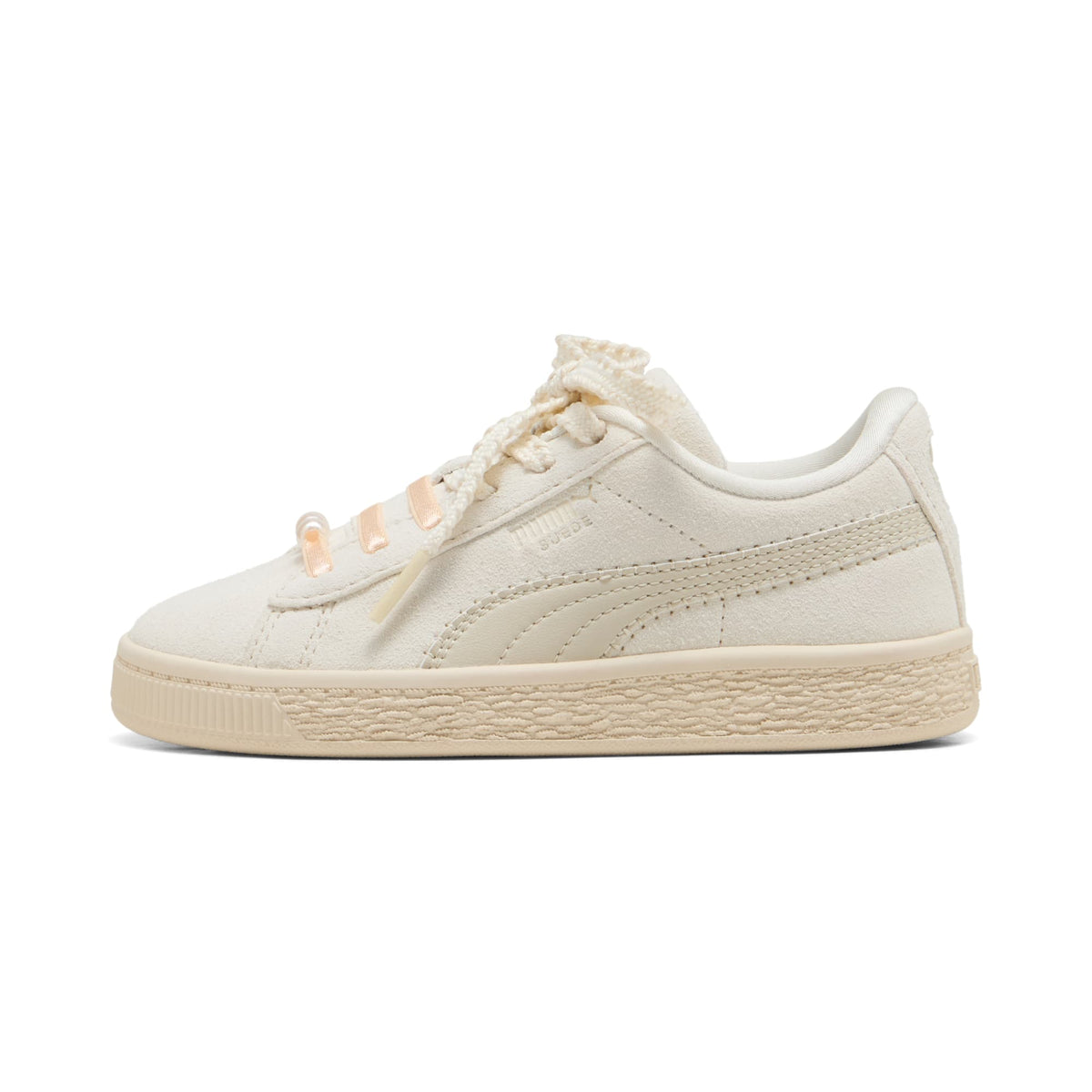 2 Colores, Tenis Suede Bloom para niños pequeños – Frosted Ivory-Silver Fog – vista 1
