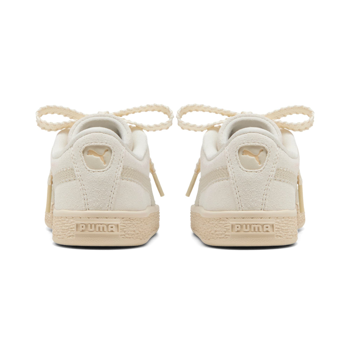 2 Colores, Tenis Suede Bloom para niños pequeños – Frosted Ivory-Silver Fog – vista 3