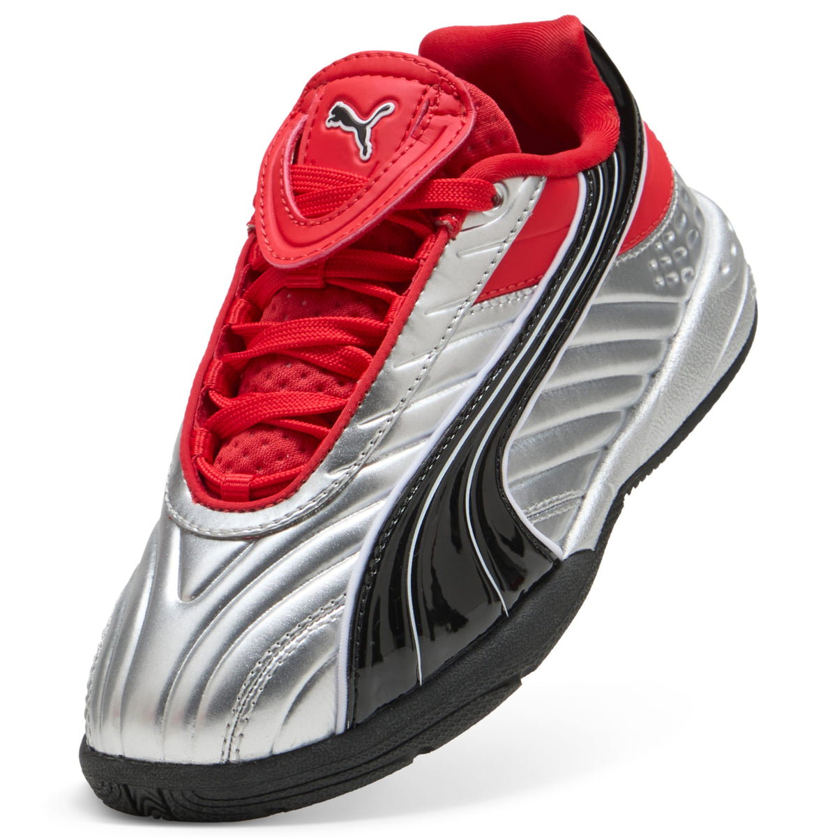 Tenis V-S2 Goalgetter para niños pequeños – PUMA Silver-For All Time Red – vista 6