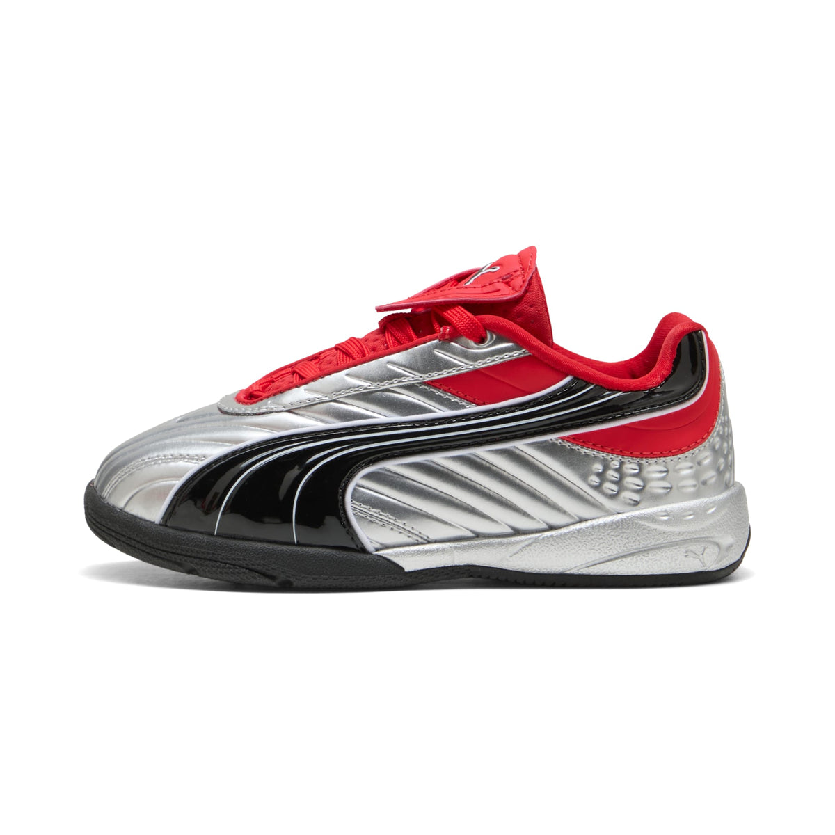 Tenis V-S2 Goalgetter para niños pequeños – PUMA Silver-For All Time Red – vista 1