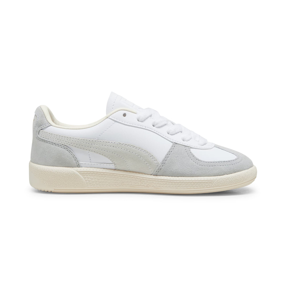 4 Colores, Tenis adolescentes de cuero Palermo – PUMA White-Cool Light Gray-Sugared Almond – vista 7