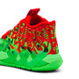 Tenis de baloncesto para niños grandes PUMA x LAMELO BALL MB.01 – Fluro Green Pes-PUMA Red – vista 3