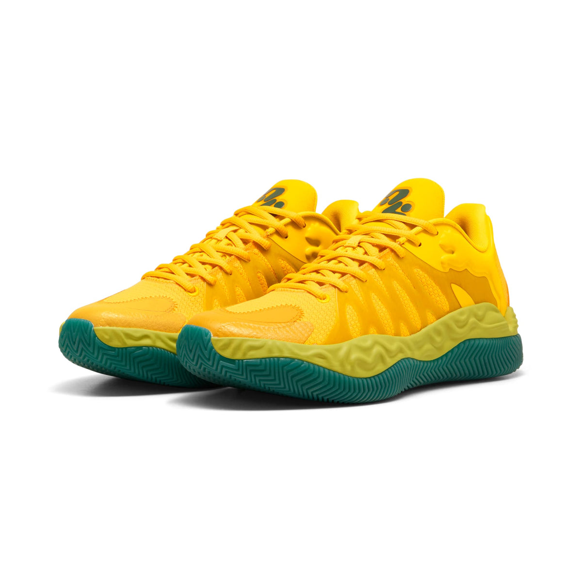Tenis de basquetbol HALI 1 para niños grandes – Mustard Seed-Sea Kelp – vista 2