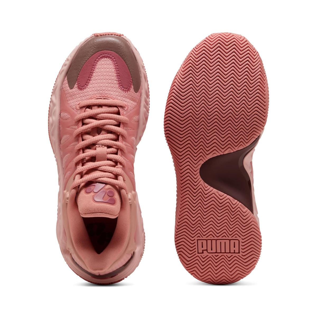 Tenis de basquetbol HALI 1 para niños grandes – Poppy Pink-Rose Dust – vista 4
