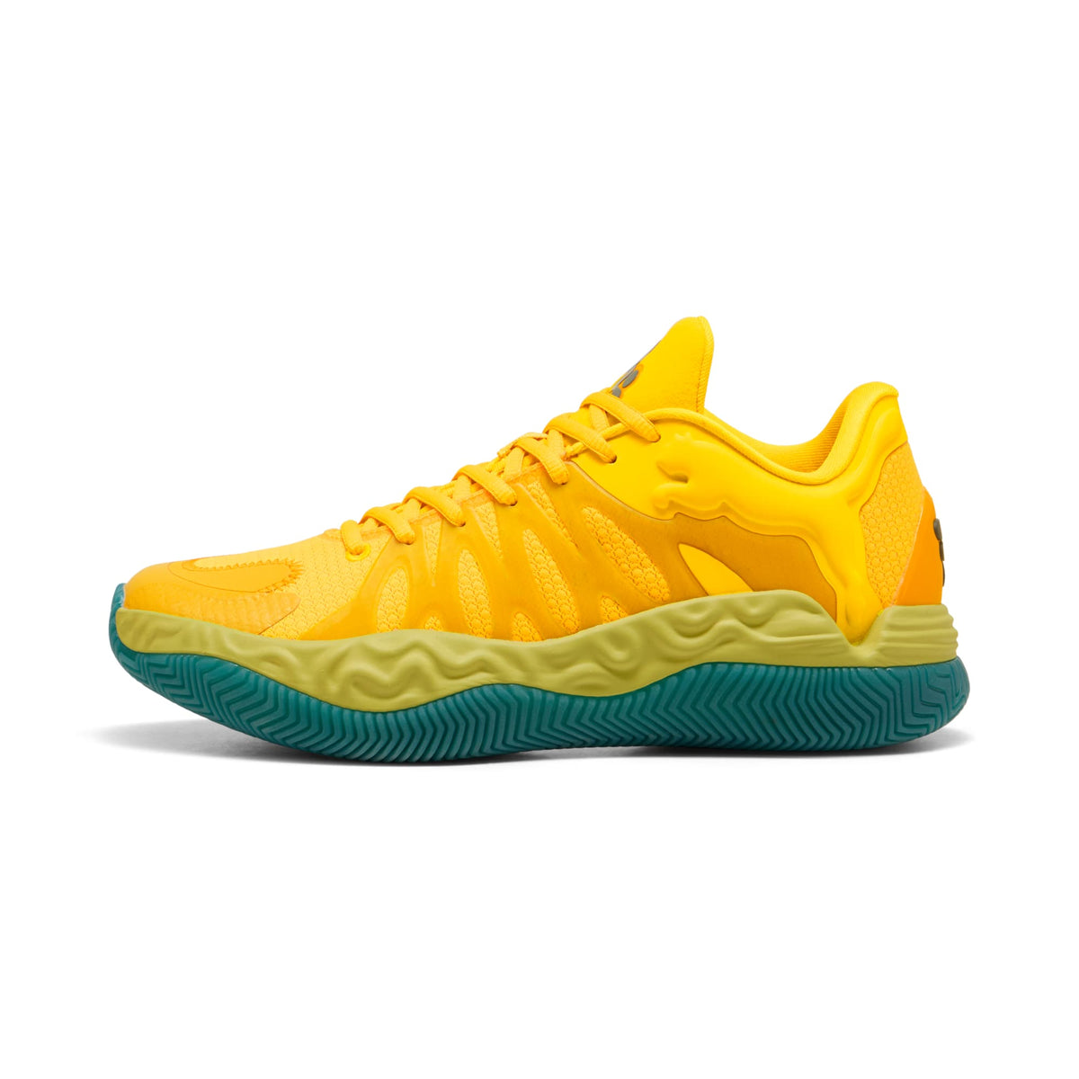 Tenis de basquetbol HALI 1 para niños grandes – Mustard Seed-Sea Kelp – vista 1