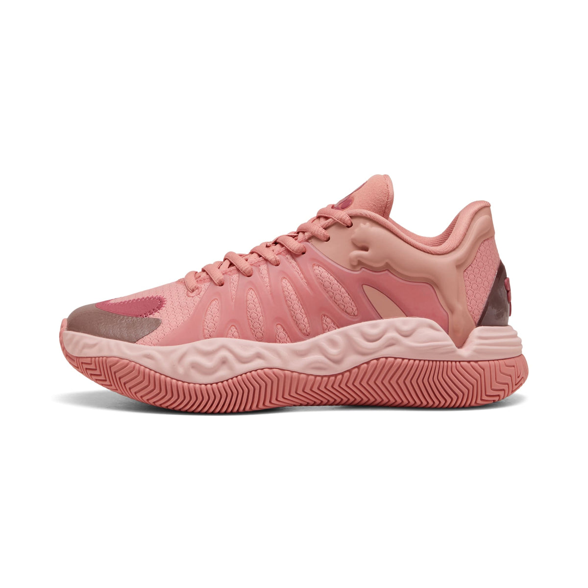 Tenis de basquetbol HALI 1 para niños grandes – Poppy Pink-Rose Dust – vista 1