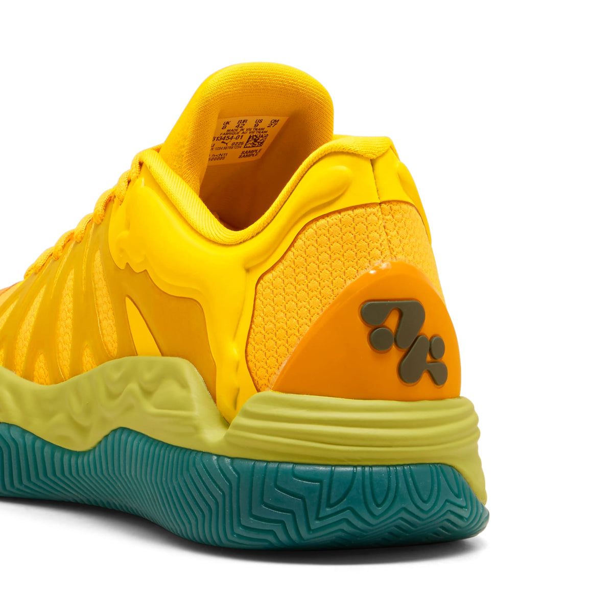 Tenis de basquetbol HALI 1 para niños grandes – Mustard Seed-Sea Kelp – vista 3