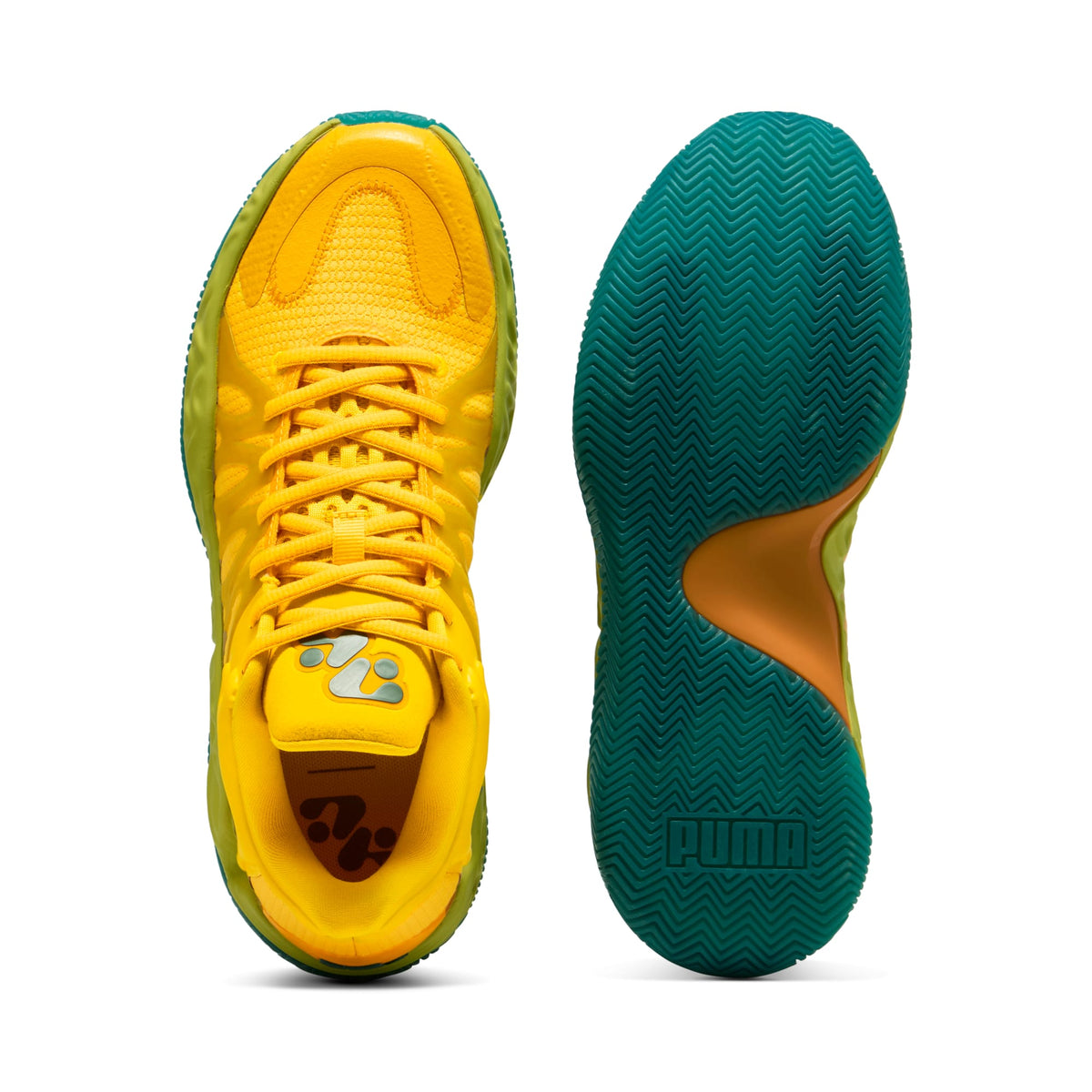 Tenis de basquetbol HALI 1 para niños grandes – Mustard Seed-Sea Kelp – vista 4