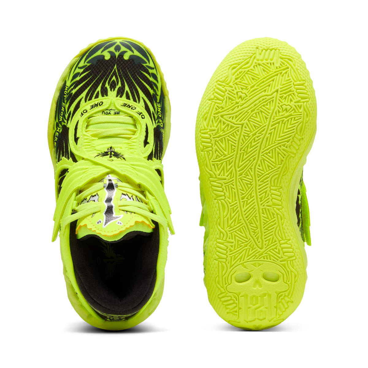 Tenis de basquetbol PUMA x LAMELO BALL MB.05 Voltage para niños pequeños – Yellow Alert-PUMA Black – vista 4