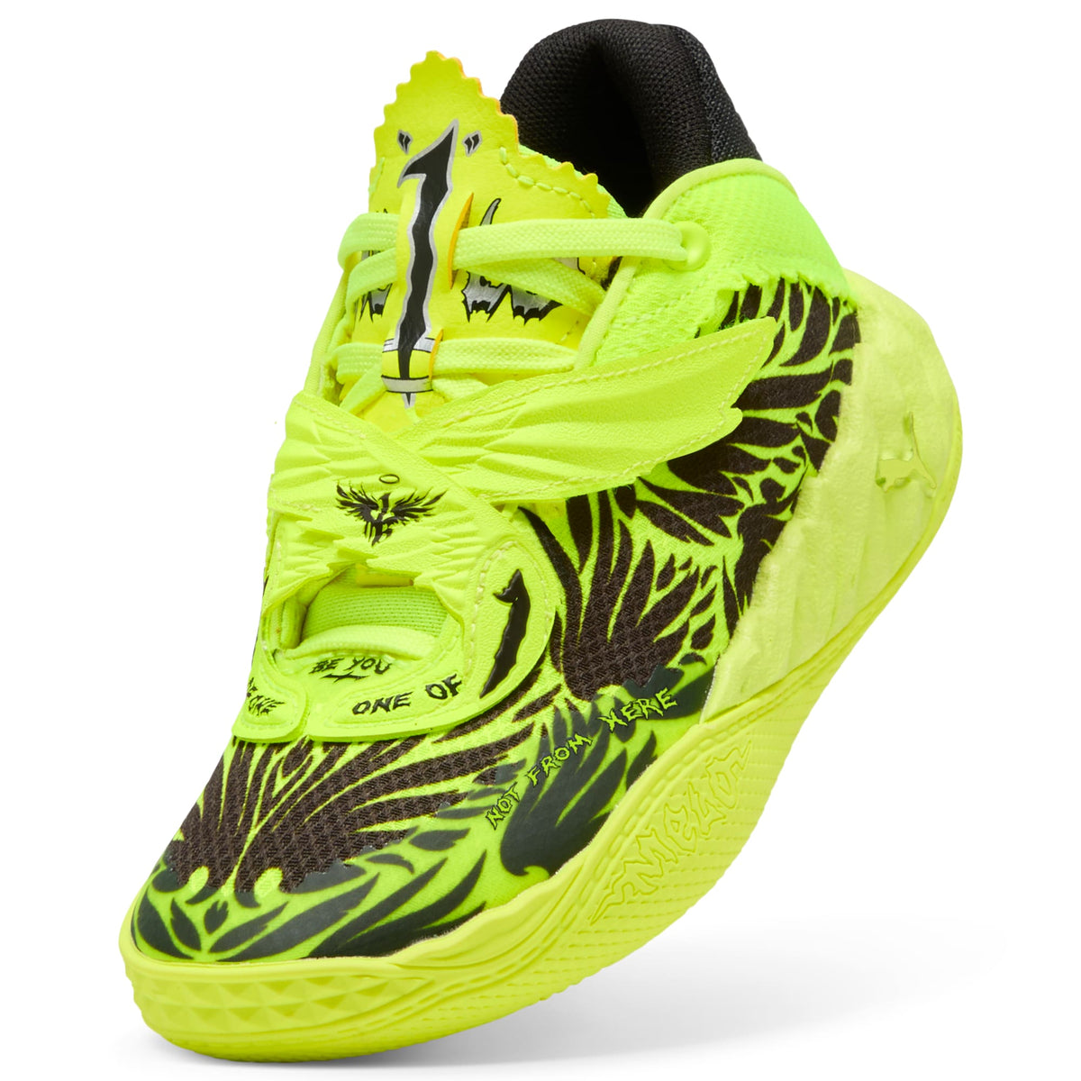 Tenis de basquetbol PUMA x LAMELO BALL MB.05 Voltage para niños pequeños – Yellow Alert-PUMA Black – vista 6