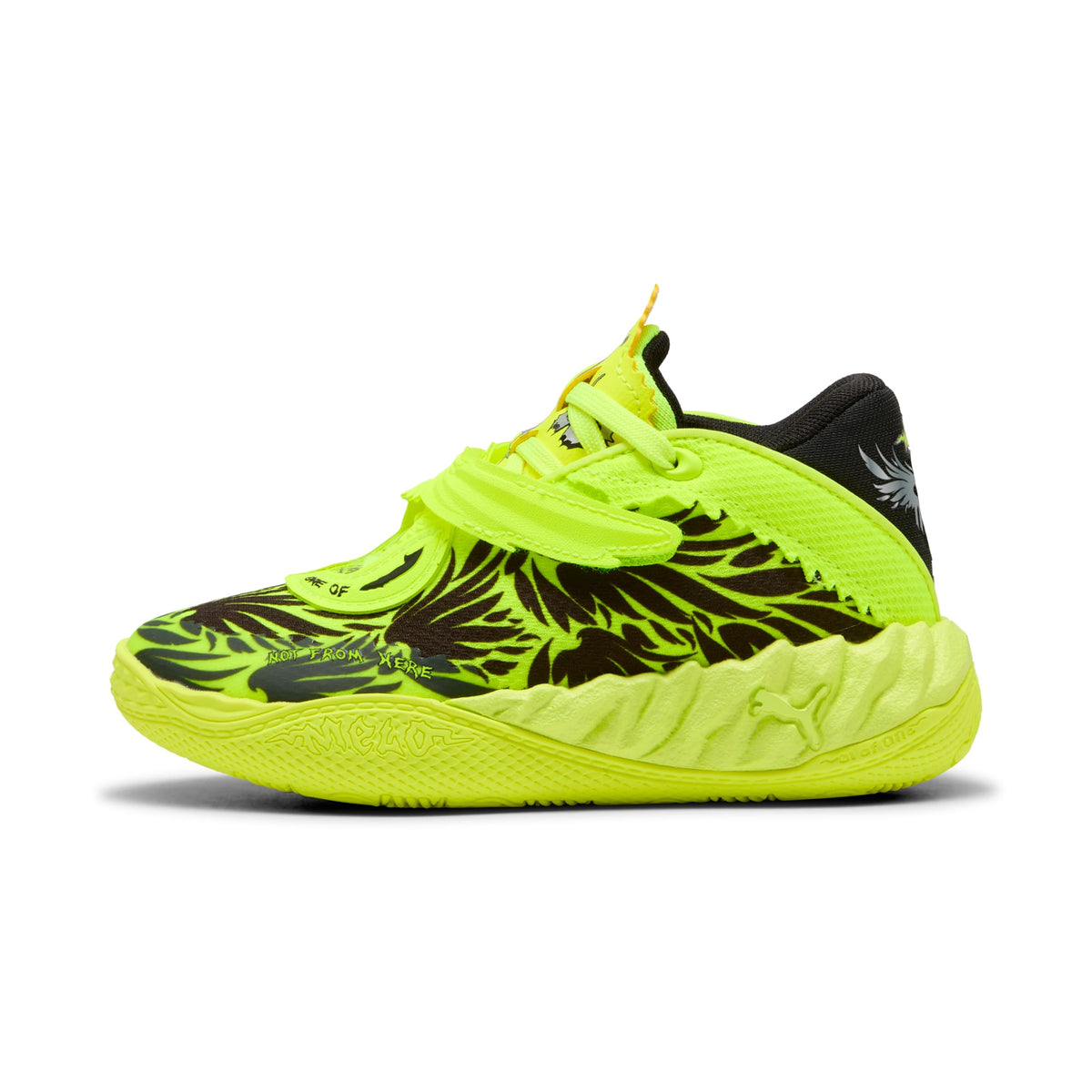 Tenis de basquetbol PUMA x LAMELO BALL MB.05 Voltage para niños pequeños – Yellow Alert-PUMA Black – vista 1