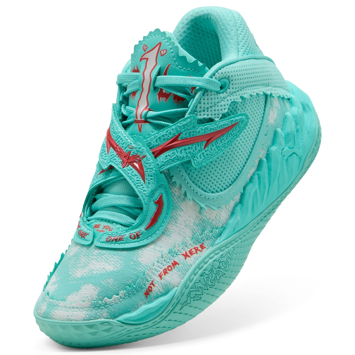 Tenis de basquetbol juvenil MB.05 Melo World – Aquatic-For All Time Red – vista 6