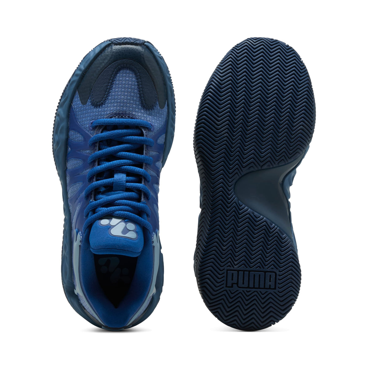 3 Colores, Tenis de basquetbol juveniles Hali 1 – Cobalt Glaze-Zen Blue – vista 4
