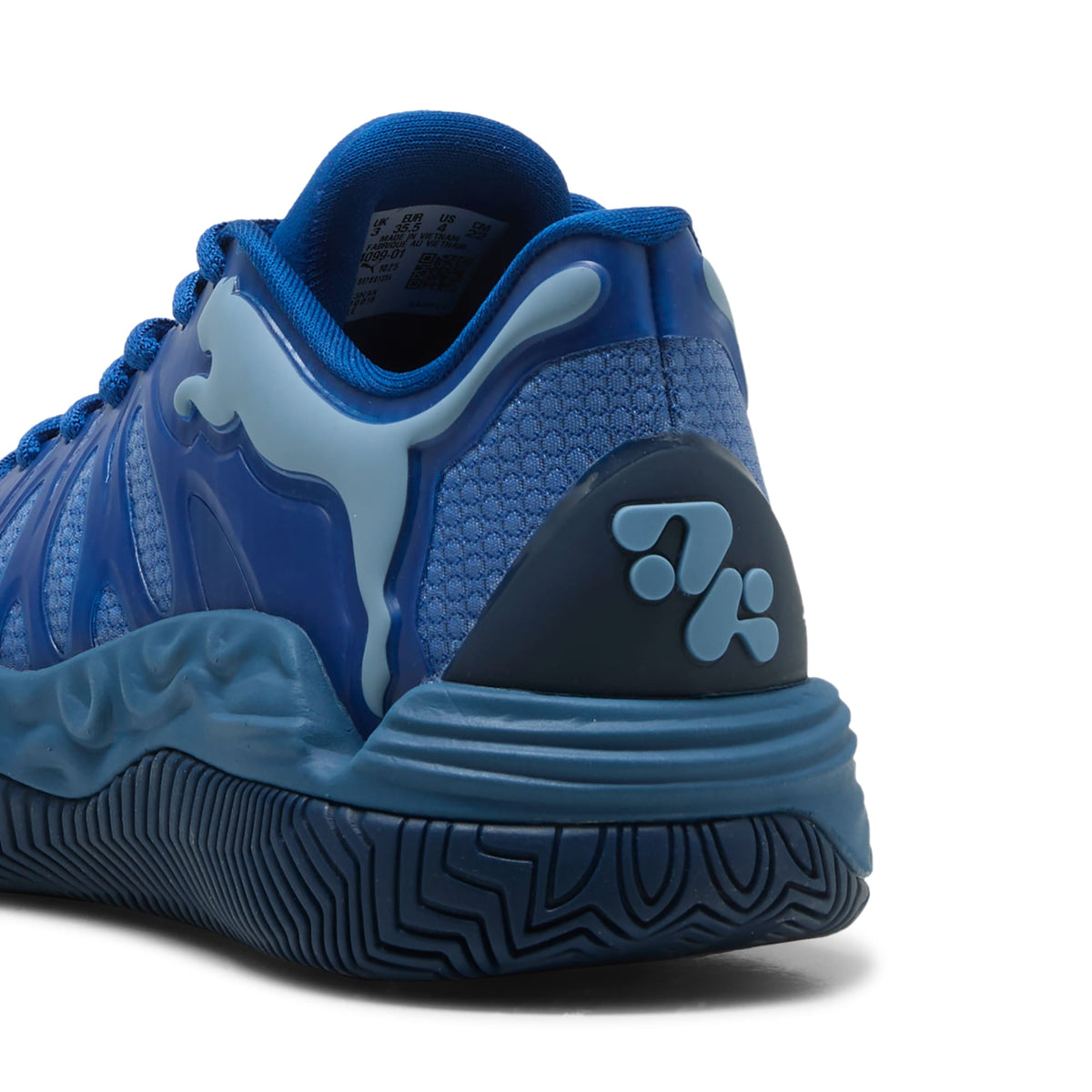 3 Colores, Tenis de basquetbol juveniles Hali 1 – Cobalt Glaze-Zen Blue – vista 3
