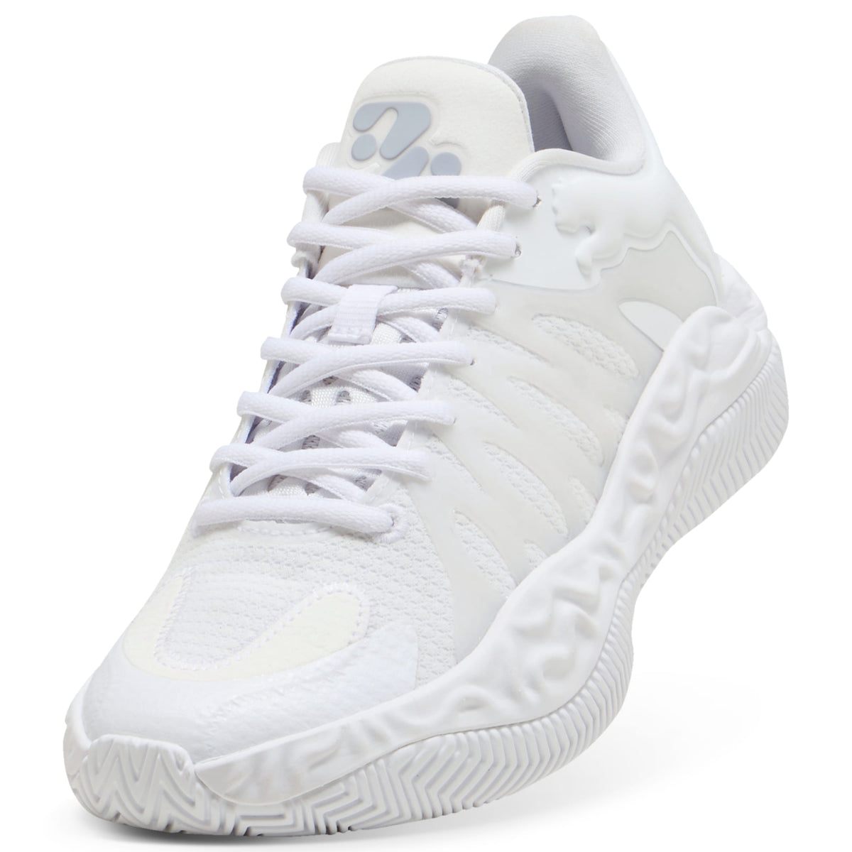 3 Colores, Tenis de basquetbol juveniles Hali 1 – PUMA White-Vibrant Silver – vista 6
