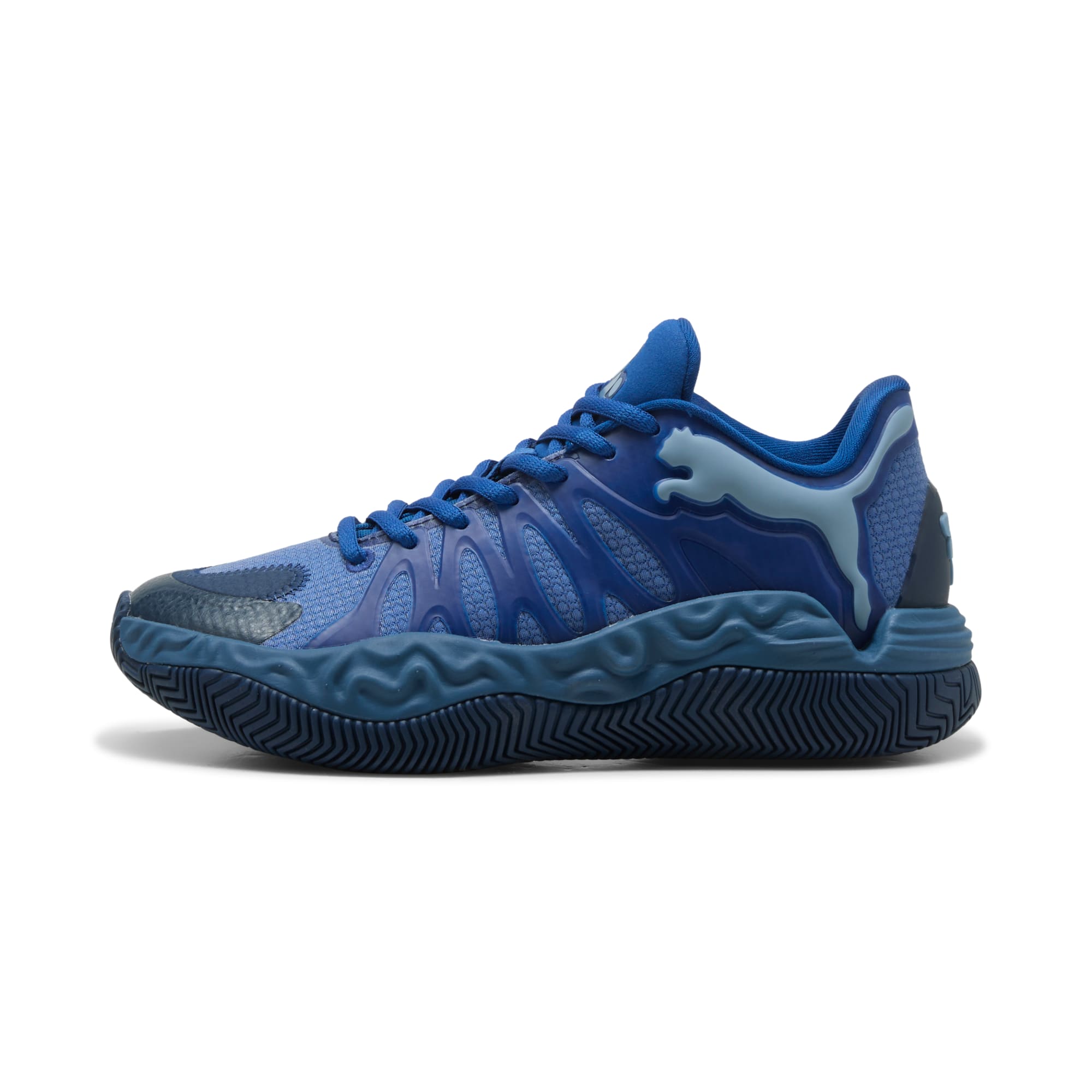 3 Colores, Tenis de basquetbol juveniles Hali 1 – Cobalt Glaze-Zen Blue – vista 1