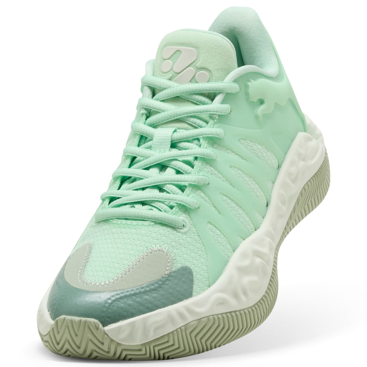 3 Colores, Tenis de basquetbol juveniles Hali 1 – Fresh Mint-Green Moon – vista 6