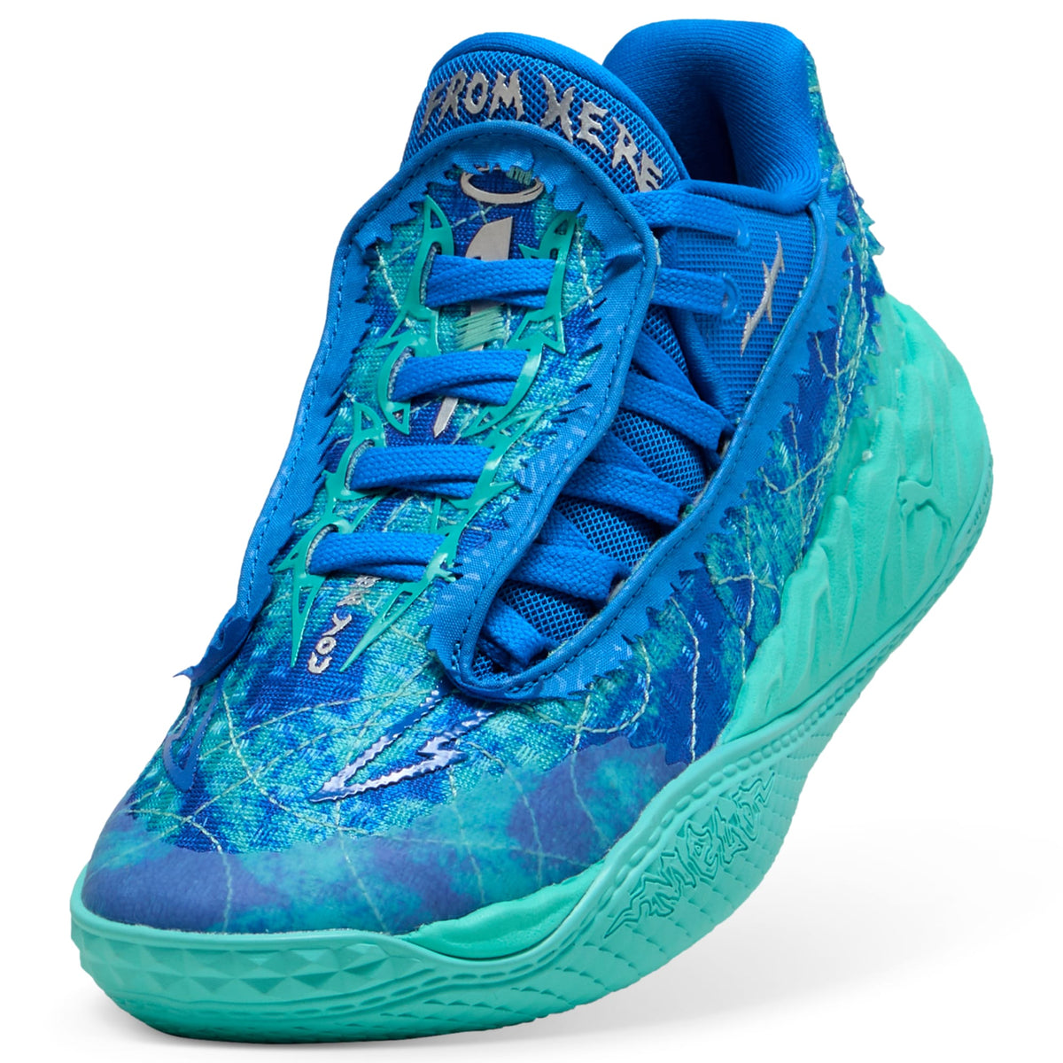 3 Colores, Tenis de basquetbol juveniles MB.05 Lo Team – Ultra Blue-Intense Mint – vista 6