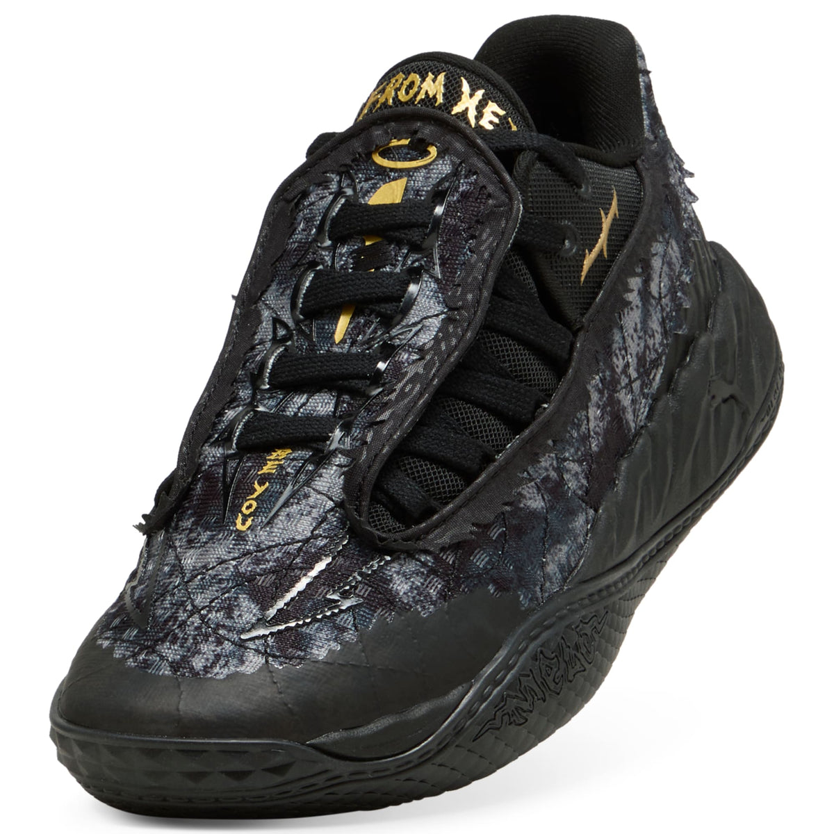 3 Colores, Tenis de basquetbol juveniles MB.05 Lo Team – PUMA Black-Moody Gray – vista 6