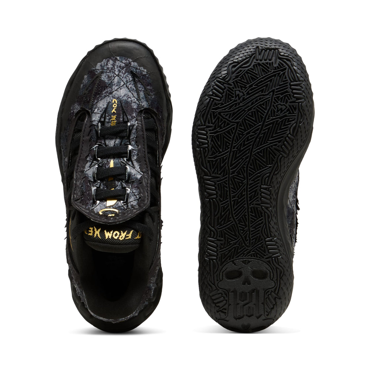 3 Colores, Tenis de basquetbol juveniles MB.05 Lo Team – PUMA Black-Moody Gray – vista 4