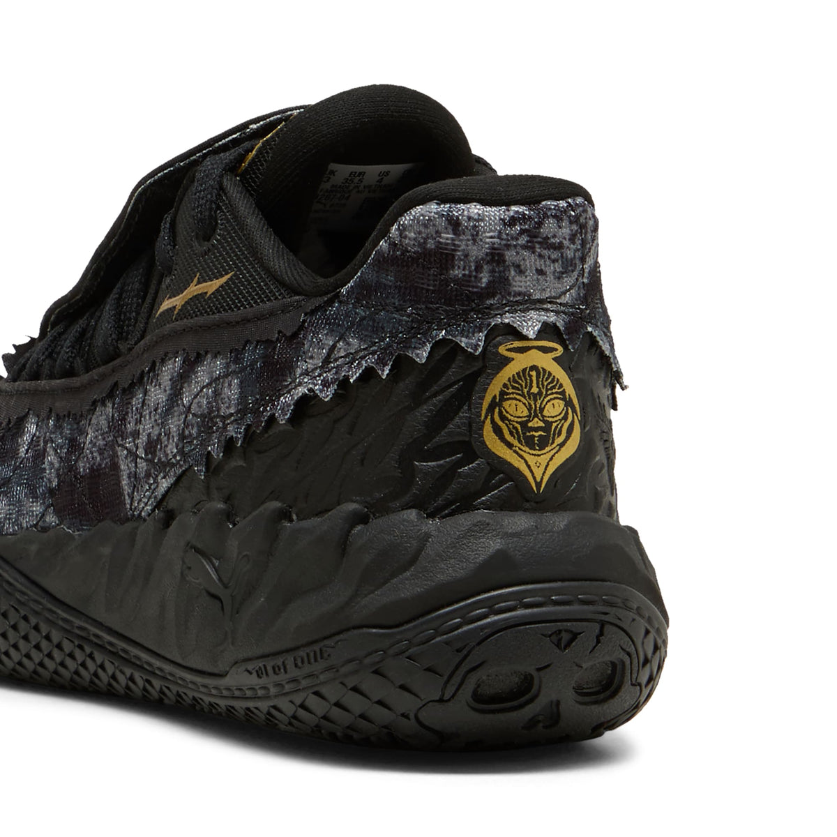 3 Colores, Tenis de basquetbol juveniles MB.05 Lo Team – PUMA Black-Moody Gray – vista 3