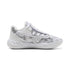 3 Colores, Tenis de basquetbol juveniles MB.05 Lo Team – PUMA White-Gray Echo – vista 5