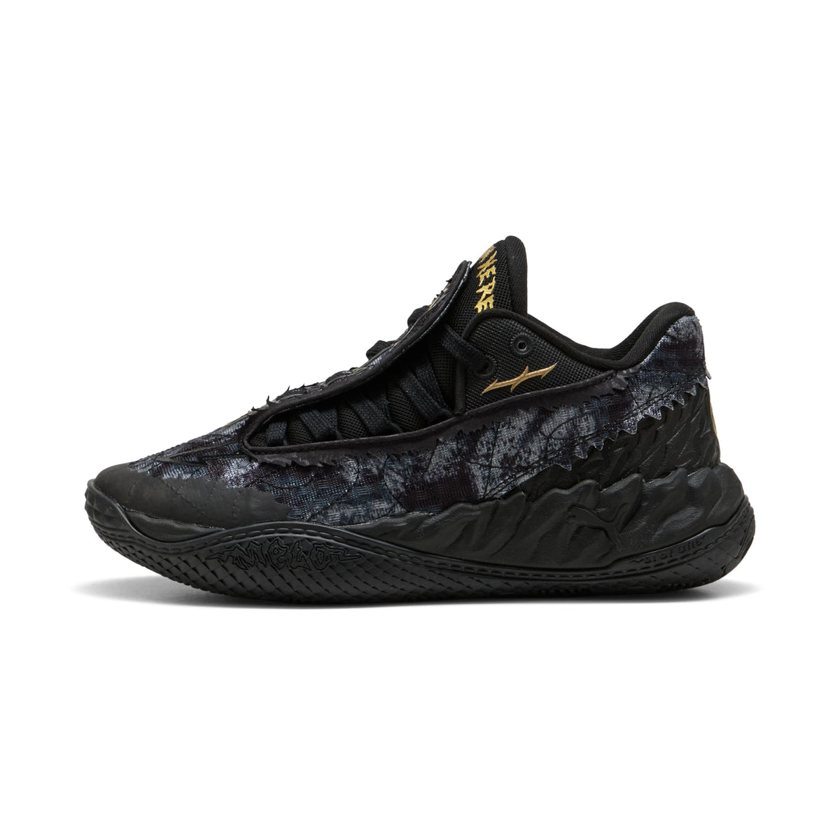 3 Colores, Tenis de basquetbol juveniles MB.05 Lo Team – PUMA Black-Moody Gray – vista 1
