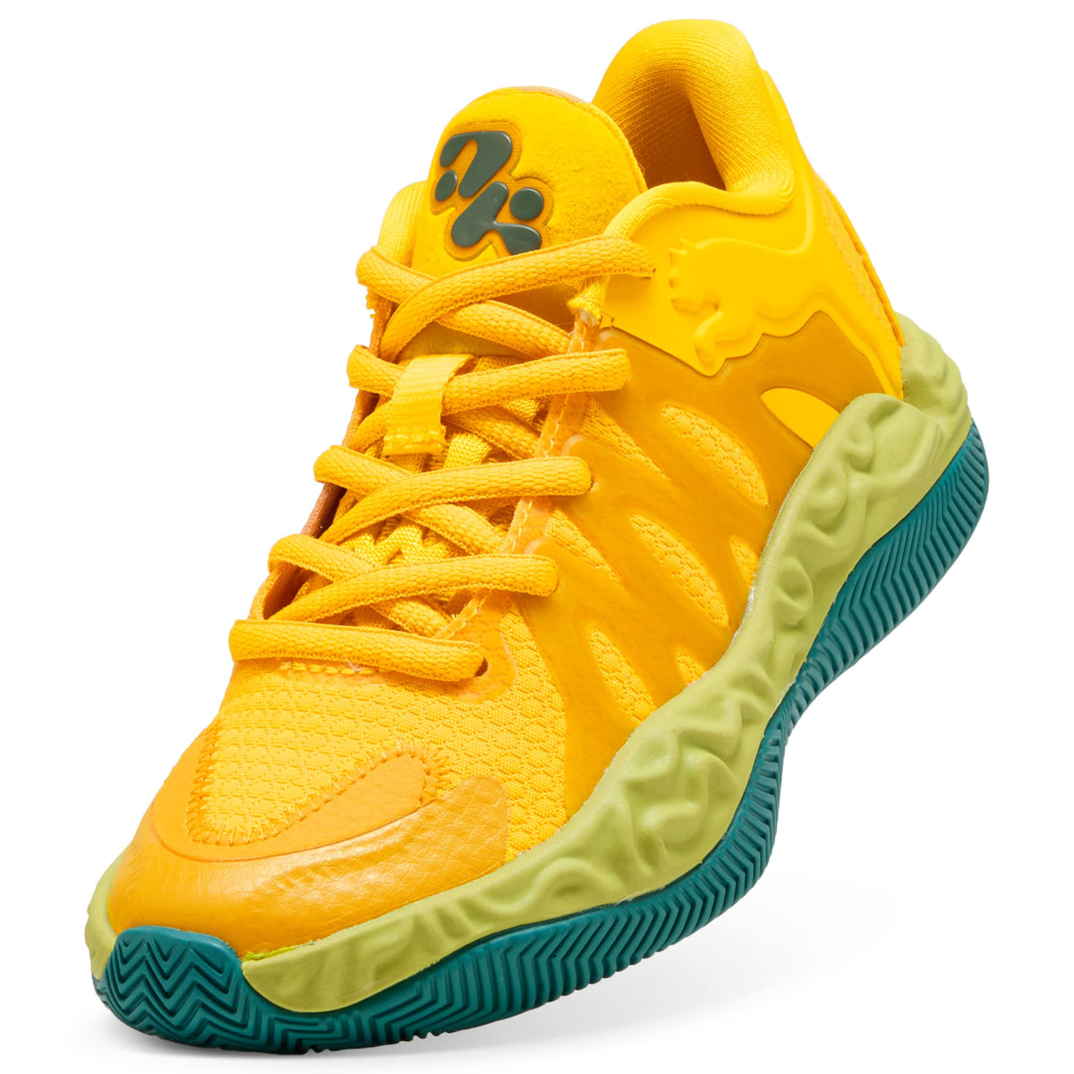 Tenis de basquetbol para niños HALI 1 Mid – Mustard Seed-Sea Kelp – vista 6