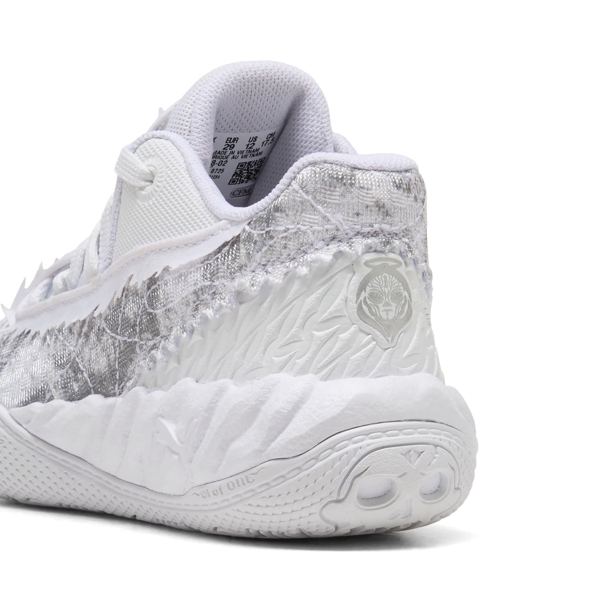 Tenis de basquetbol para niños MB.05 Team – PUMA White-Gray Echo – vista 3