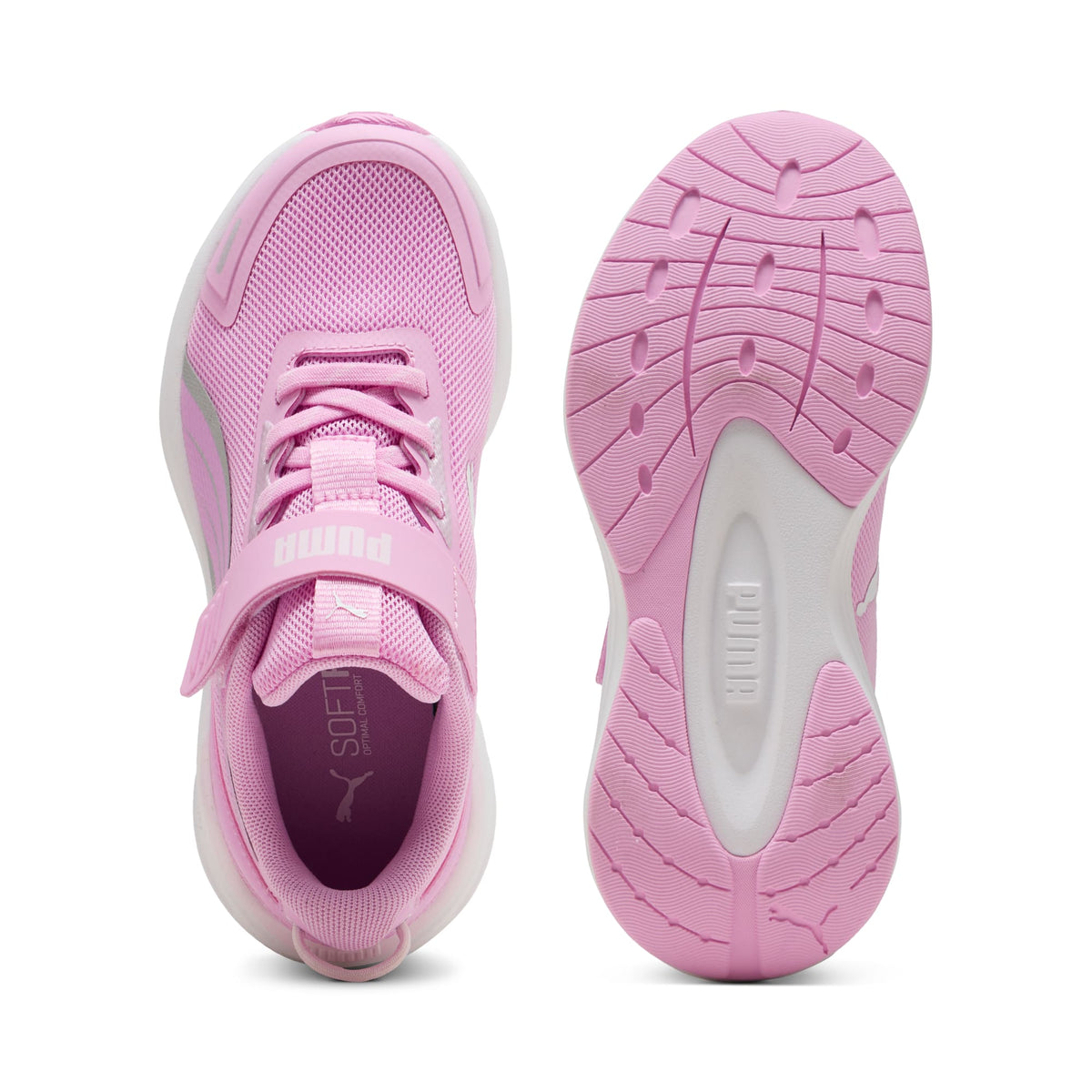 2 Colores, Tenis de running para niños Kruz ProFoam 2 – Mauve Glow-PUMA Silver – vista 4
