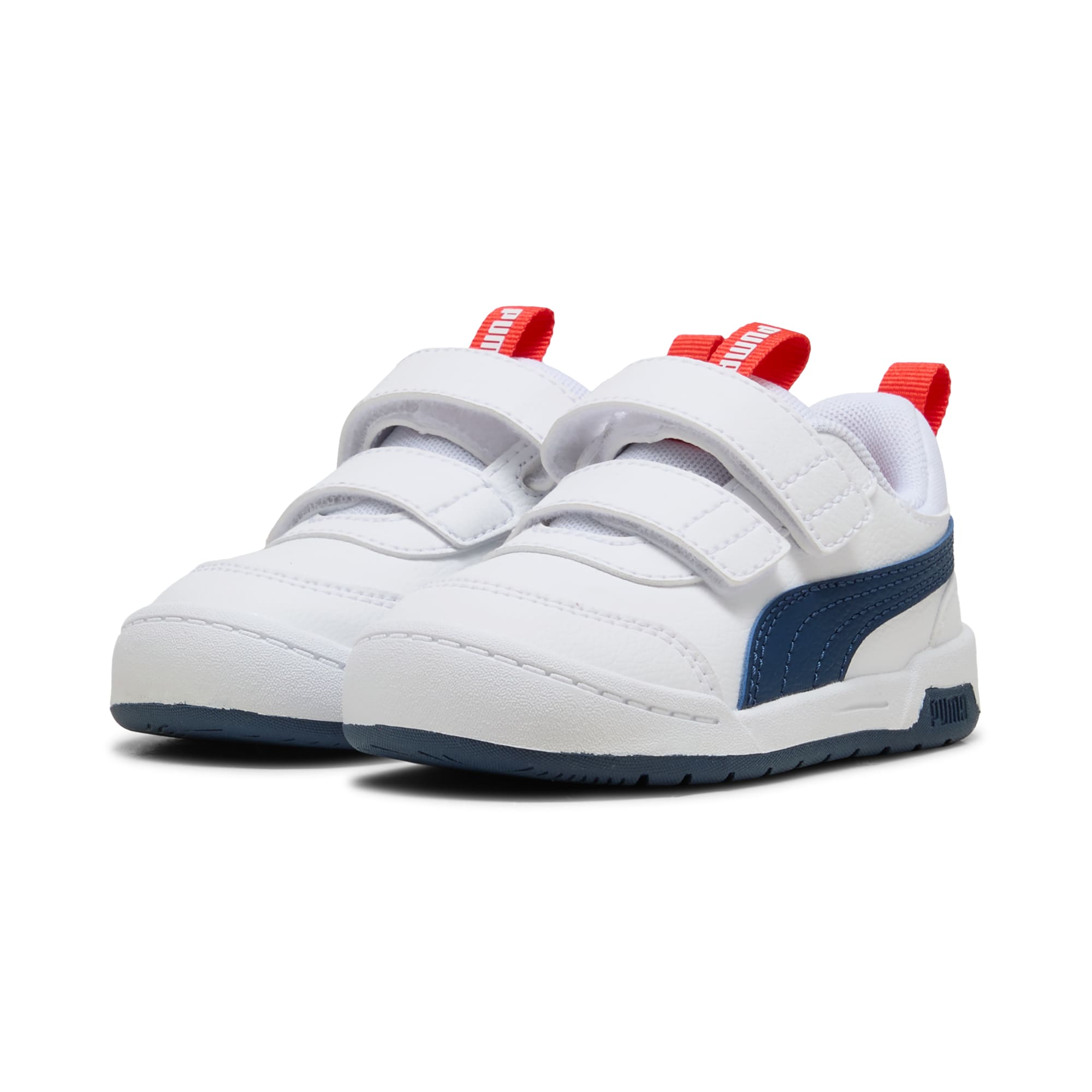 4 Colores, Tenis infantil Puma Multiflex 2 – PUMA White-Persian Blue – vista 2