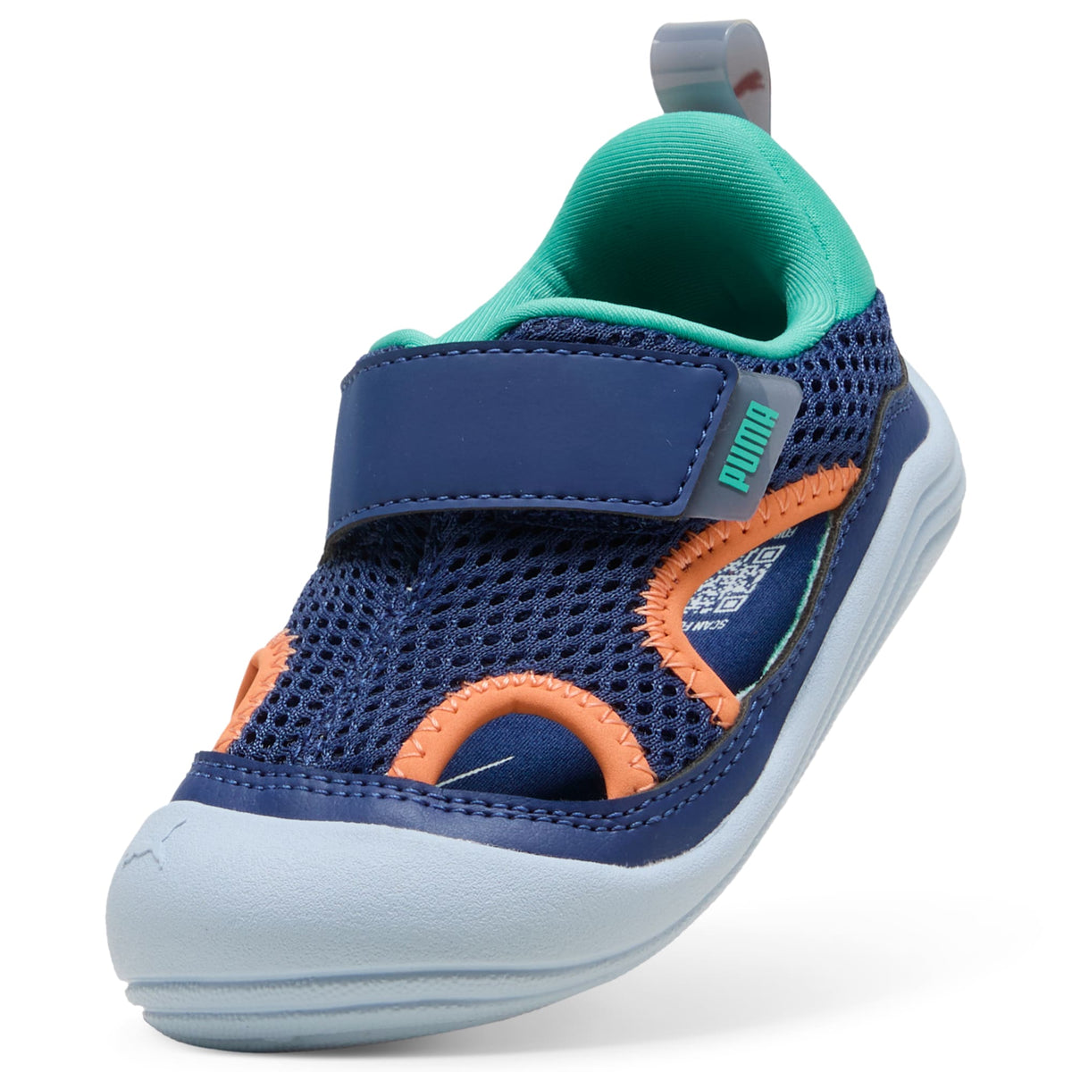 2 Colores, Tenis infantiles Easy On PUMA Kitten Summer – Blue Jewel-Vibrant Green-Melon Glow – vista 6
