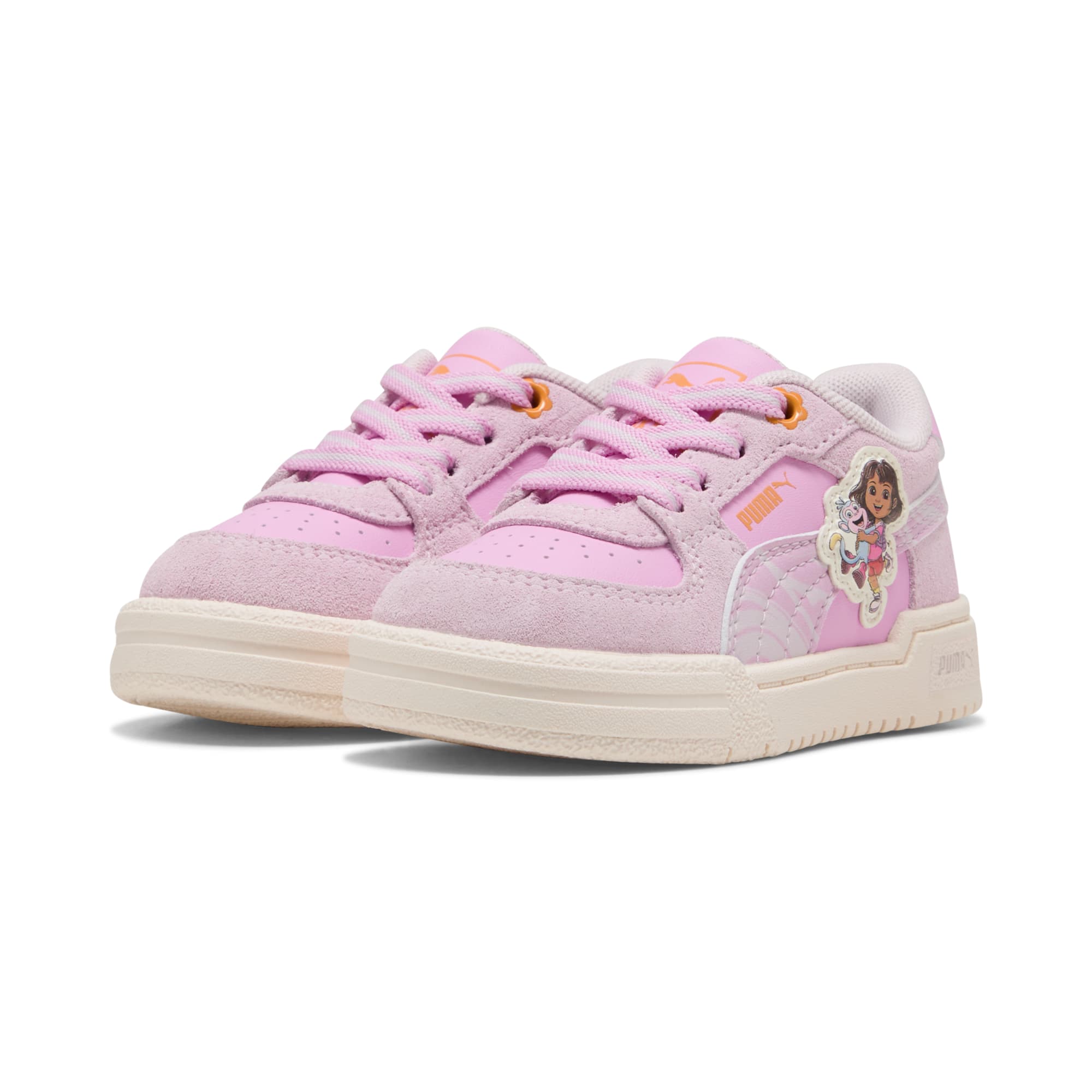 Tenis infantiles Easy On PUMA x DORA THE EXPLORER CA Pro – Powder Pink-Chambray Blue – vista 2